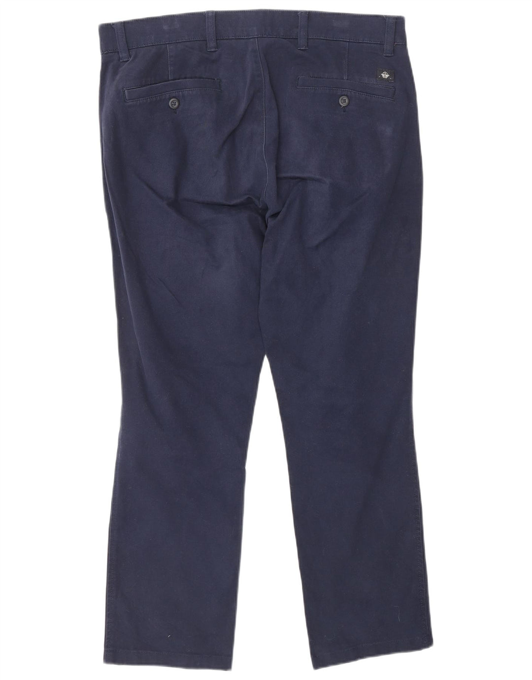 DOCKERS Skinny cropped herrebukser W32 L25 marineblå bomuld
