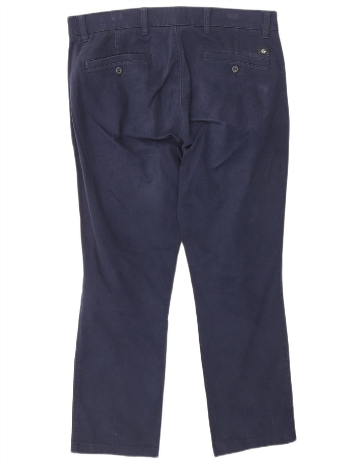 DOCKERS Skinny cropped herrebukser W32 L25 marineblå bomuld