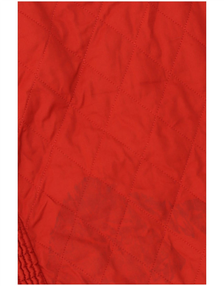 Barbour Quiltet jakke til kvinder UK 14 Stor rød polyester