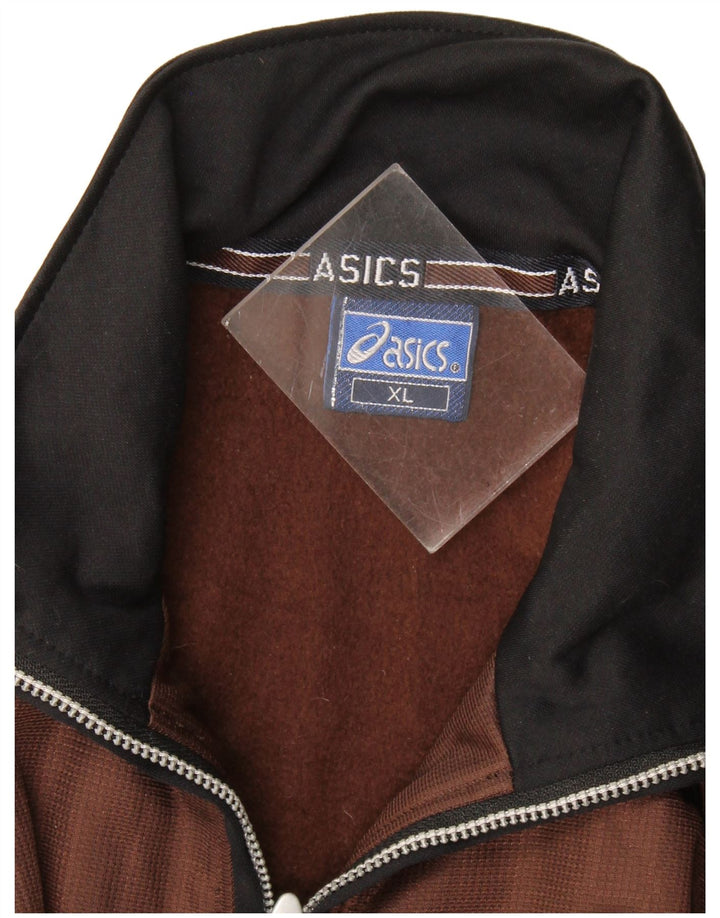 Asics Herre grafisk træningsdragt Topjakke XL Brun Colourblock