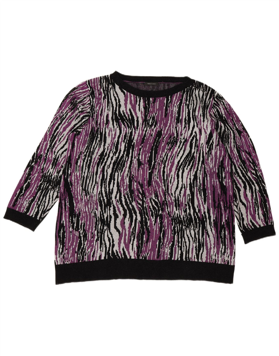 Florela Rubino Dame Crew Neck Jumper Sweater UK 14 Medium Flerfarvet