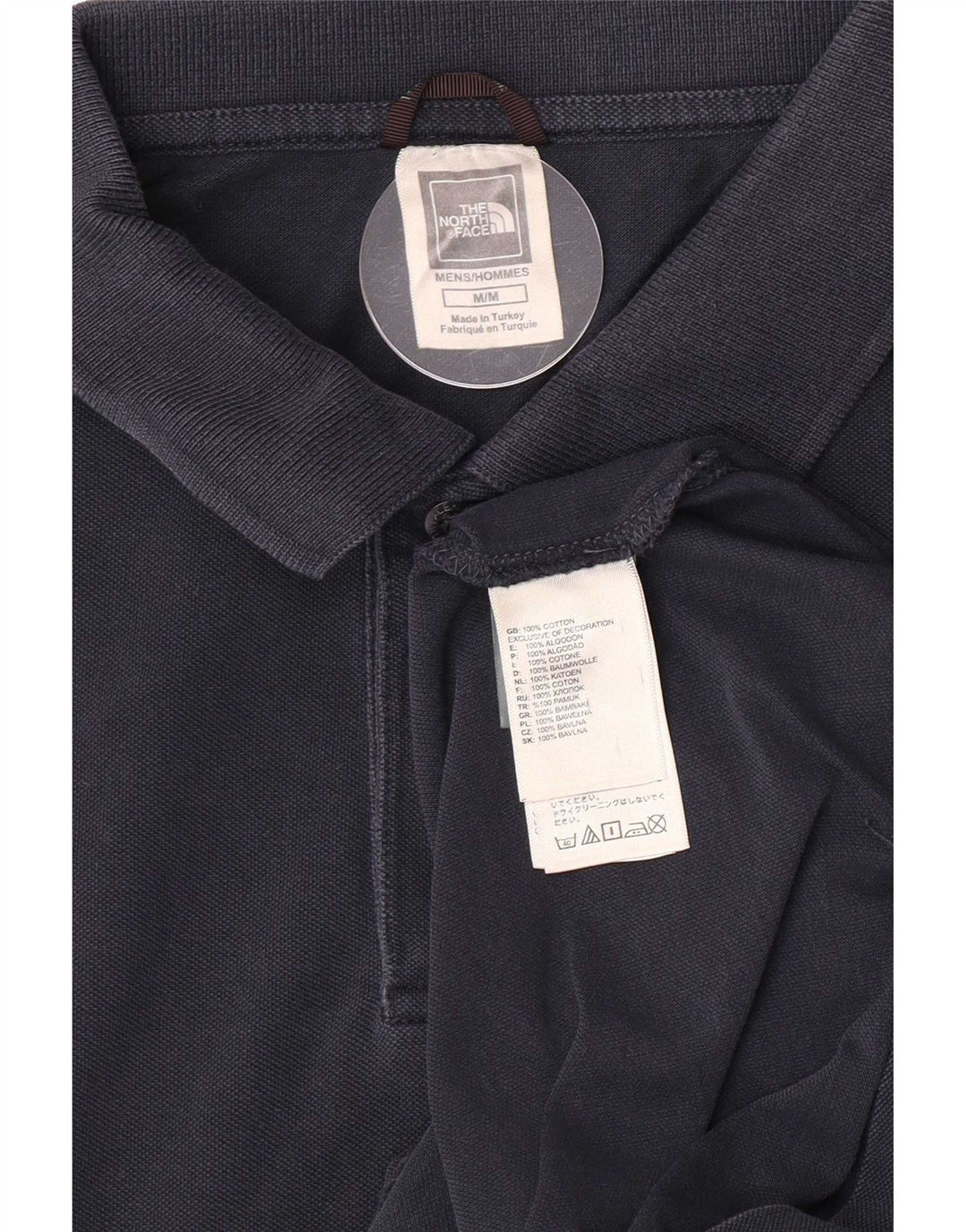 The North Face herre poloshirt Medium marineblå bomuld