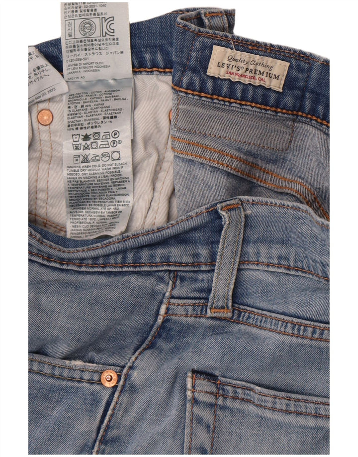 Levi's Herre 511 Slim Jeans W32 L34 Blå Bomuld