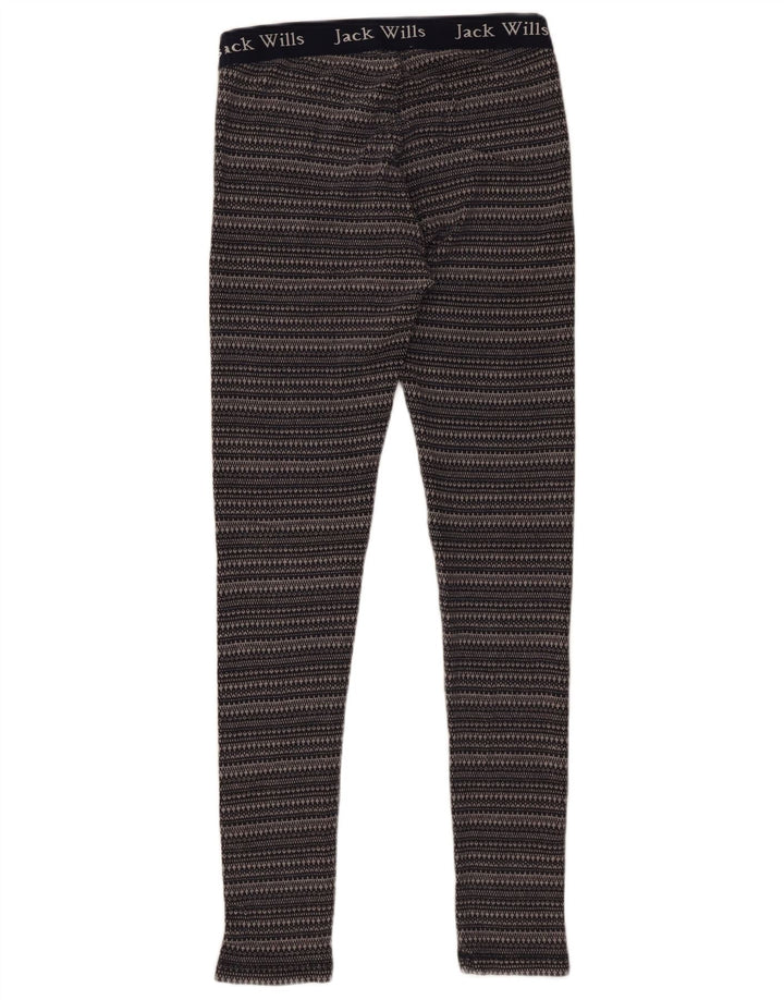 Jack Wills Grafiske Leggings til kvinder UK 12 Mellem marineblå stribet bomuld
