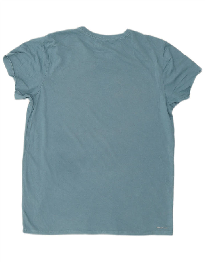 Hurley Herre Dri Fit grafisk T-shirt top mellemblå bomuld