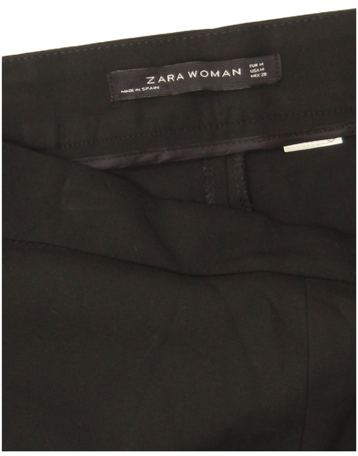Zara Straight Cropped Bukser Medium W28 L25 Sort