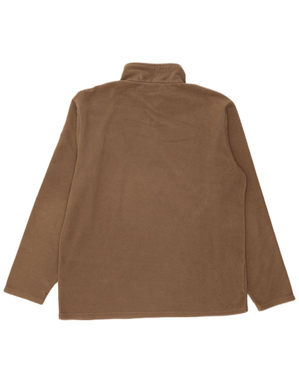 Atlas For Mænd Herre Fleece Jumper med lynlås XL Brun