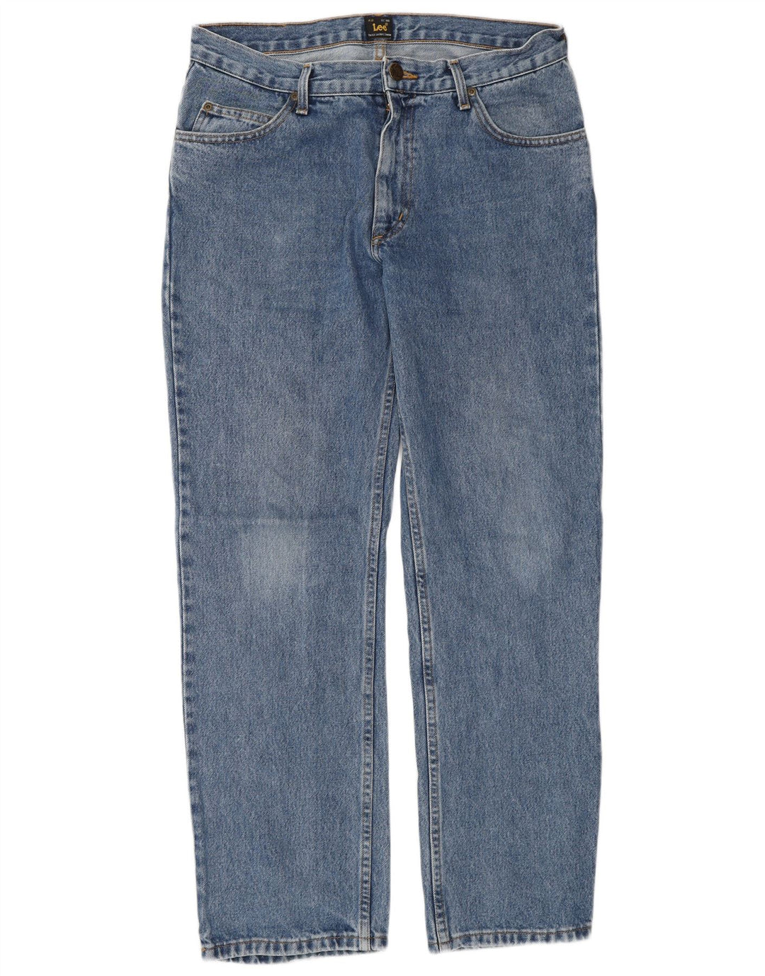 LEE Mens Brooklyn Comfort Straight Jeans W32 L30 Blå Bomuld
