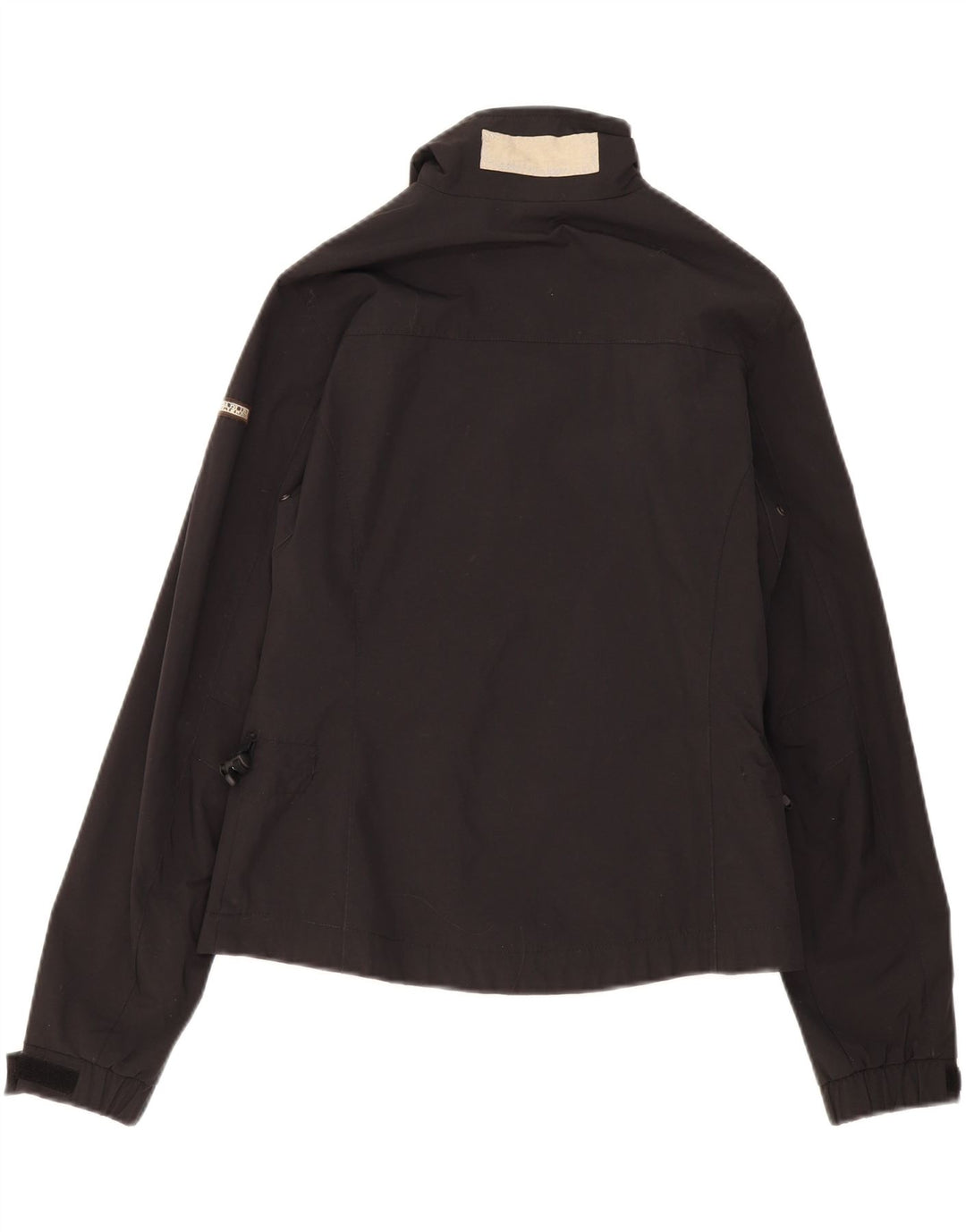 NAPAPIJRI Womens Windbreaker Jacket UK 16 Large Black Vintage Napapijri and Second-Hand Napapijri from Messina Hembry 