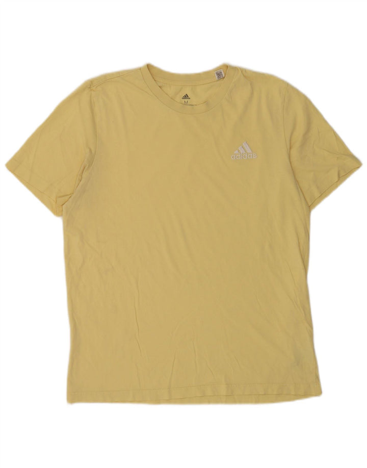 Adidas Herre T-Shirt Top Medium Gul Bomuld