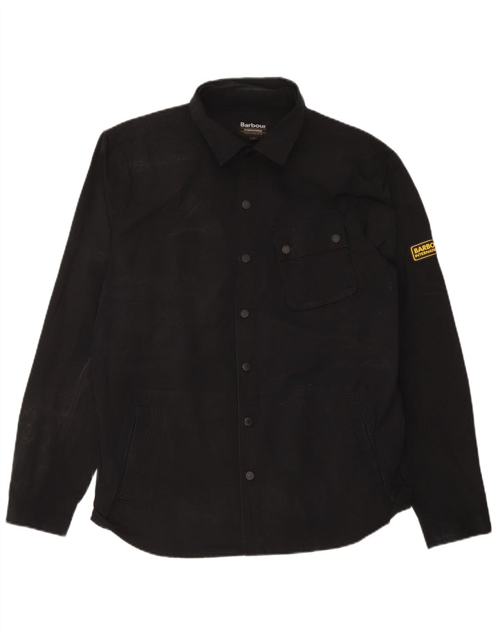 Barbour Herre Overshirt Skjorte Stor sort polyester