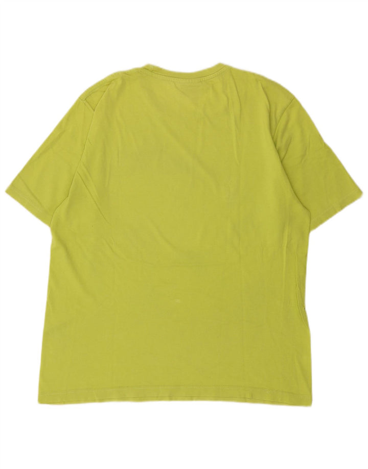 Champion Herre Grafisk T-Shirt Top Medium Grøn