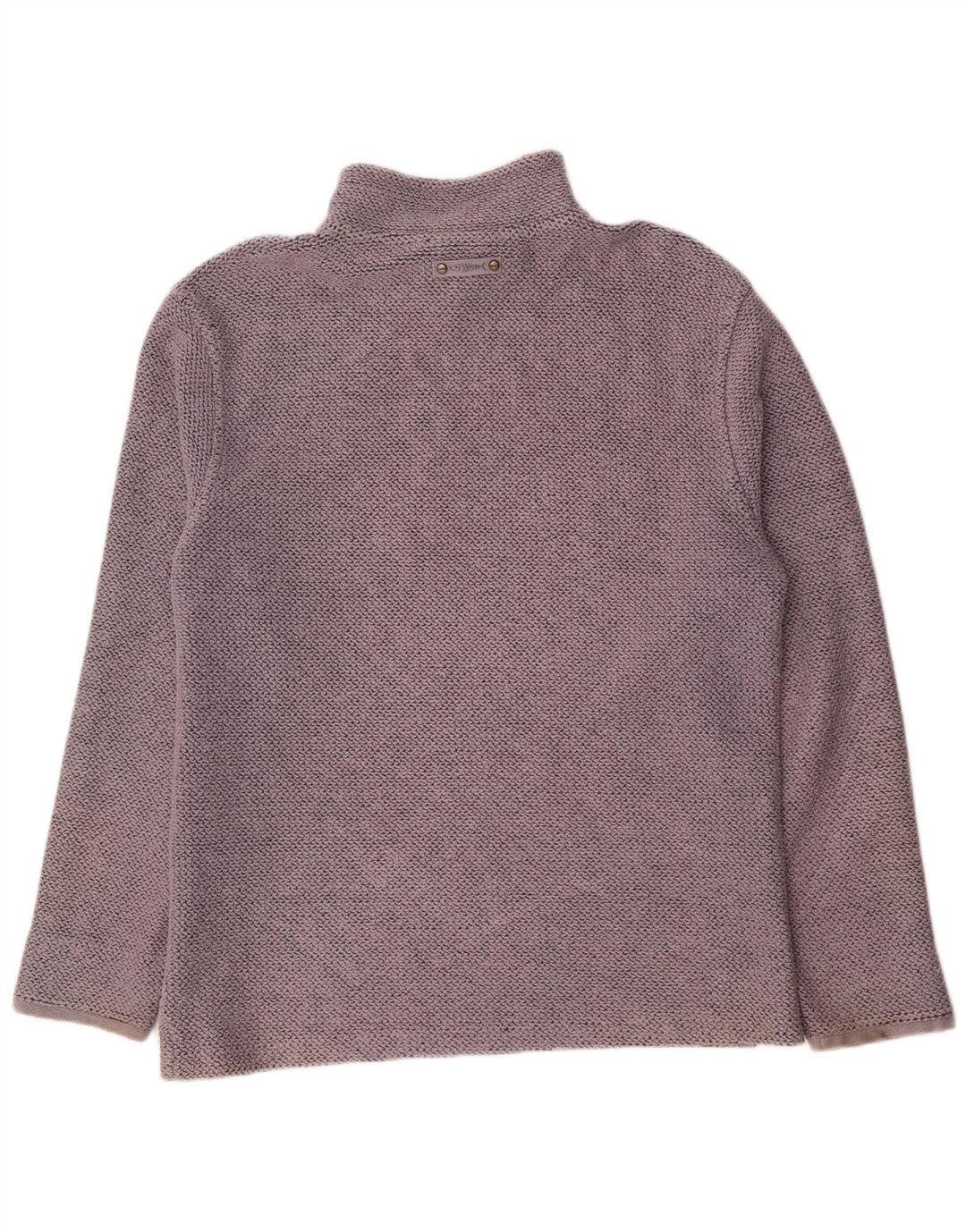 WEIRD FISH Herre Zip Neck Sweatshirt Jumper Large Grå Bomuld