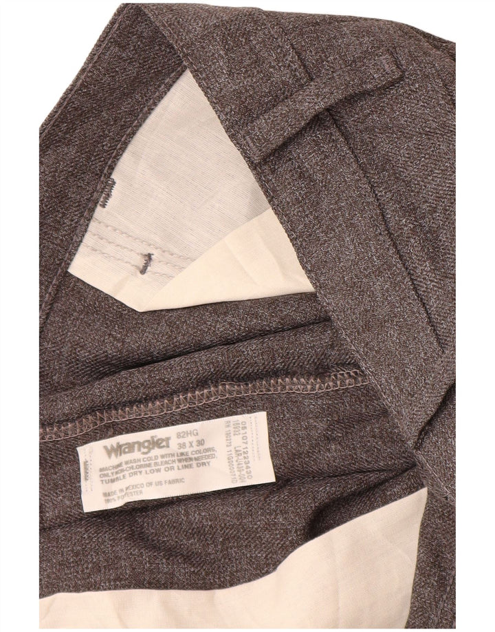 Wrangler Straight Casual Bukser til mænd W38 L30 Grå Polyester