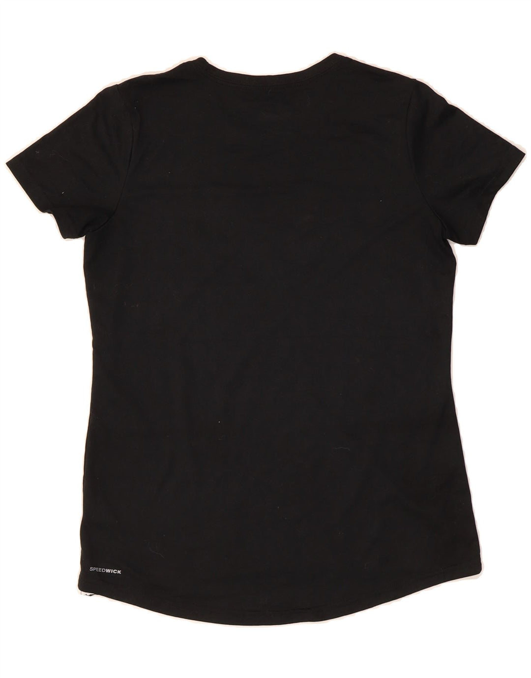 REEBOK Womens T-Shirt Top UK 12 Medium  Black Polyester Modern Vintage Reebok and Second-Hand Reebok from Messina Hembry 