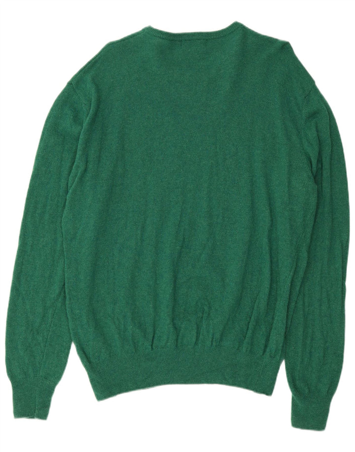 Kappa Herre Crew Neck Jumper Sweater XL Grøn lammeuld