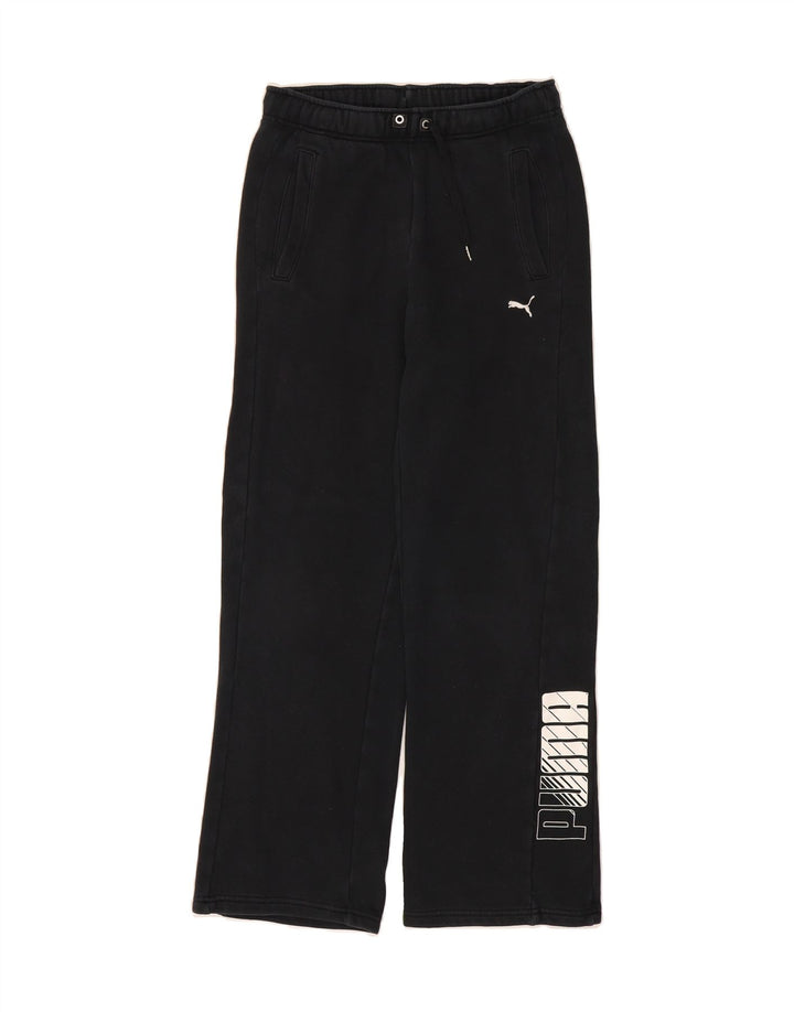 PUMA Boys Graphic Tracksuit Trousers 13-14 Years  Black Cotton Vintage Puma and Second-Hand Puma from Messina Hembry 