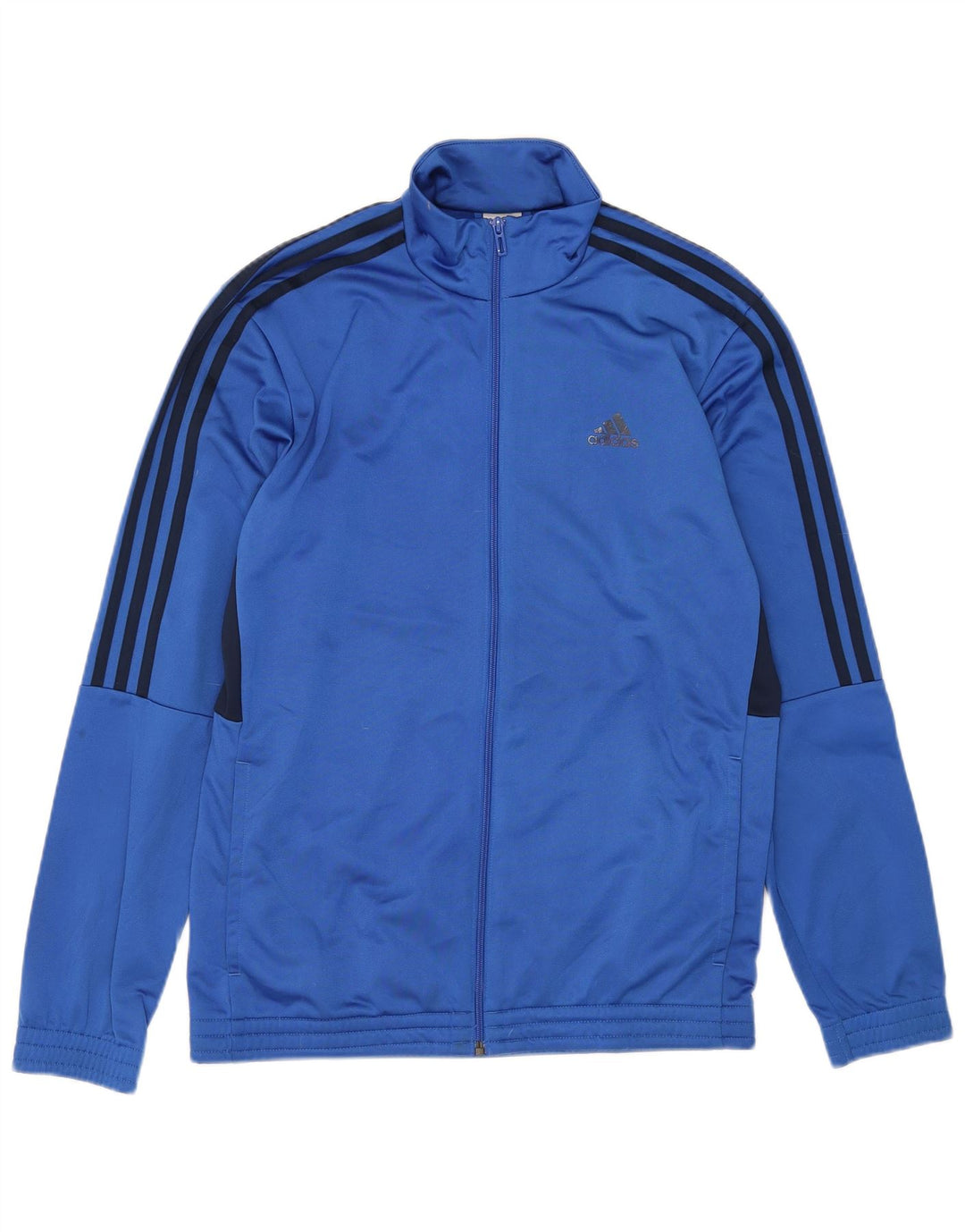 Adidas Træningsdragt til mænd Topjakke UK 40/42 Medium Blue Colourblock Polyester