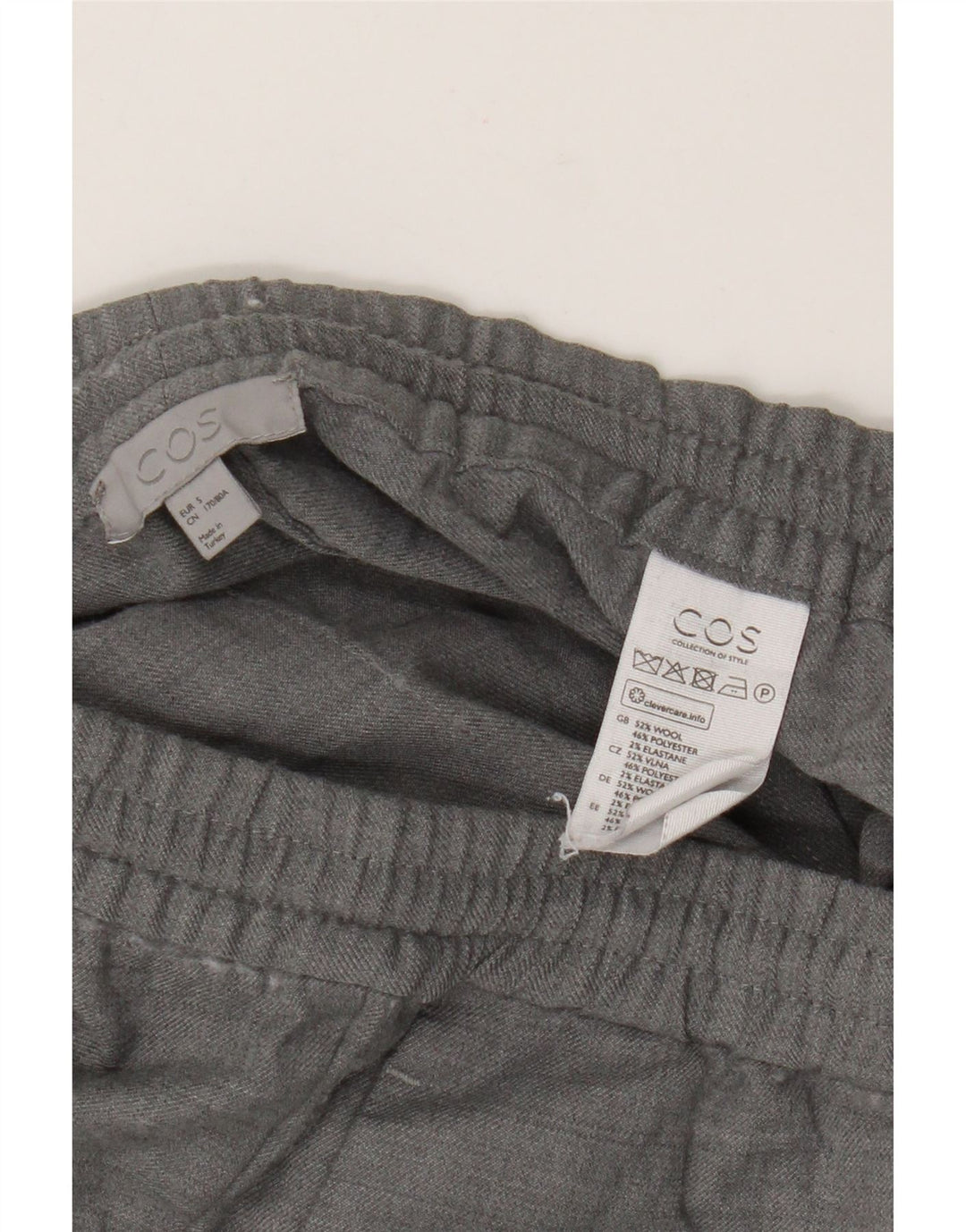 Cos Herre joggers Cargo Bukser Small W29 L27 Grå Uld
