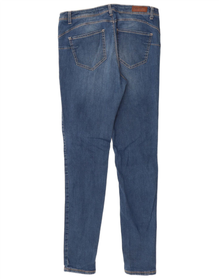 BENETTON Dame Skinny Jeans W32 L31 Blå Bomuld