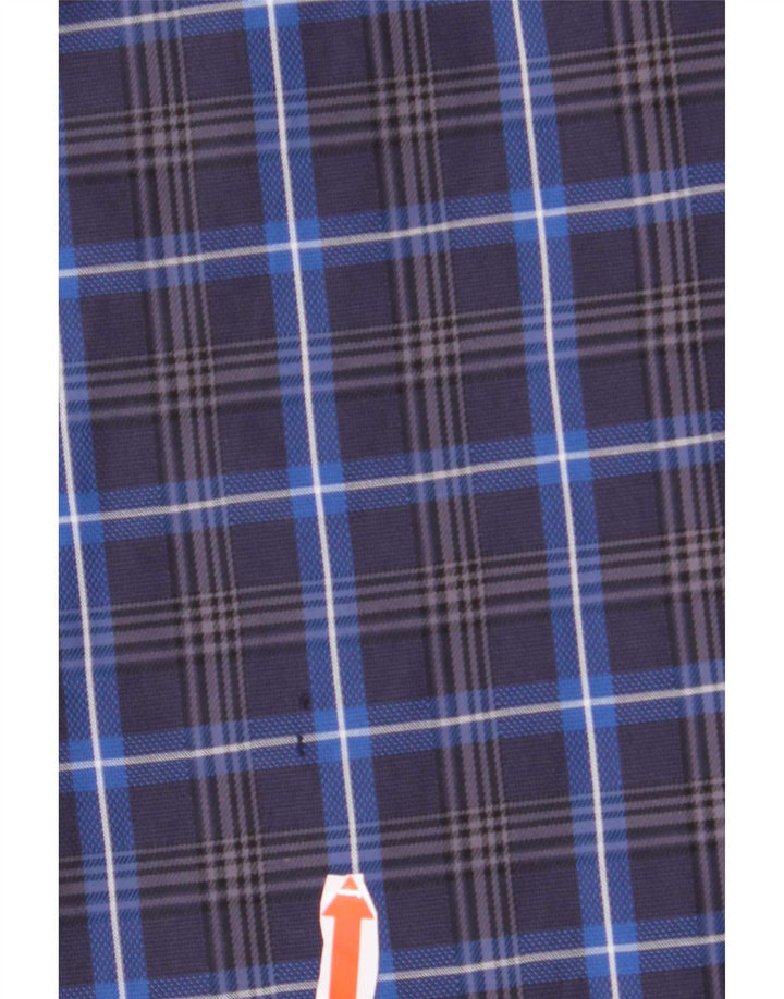 Paul & Shark Flannelskjorte til mænd Størrelse 39 Medium Navy Blue Check