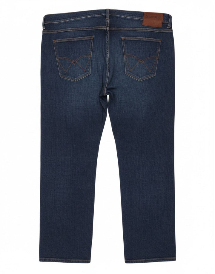 Wrangler Straight Jeans til mænd W47 L28 Marineblå