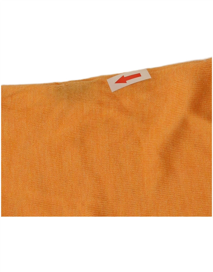 Zara Dame Boat Neck Jumper Sweater UK 14 Medium Orange