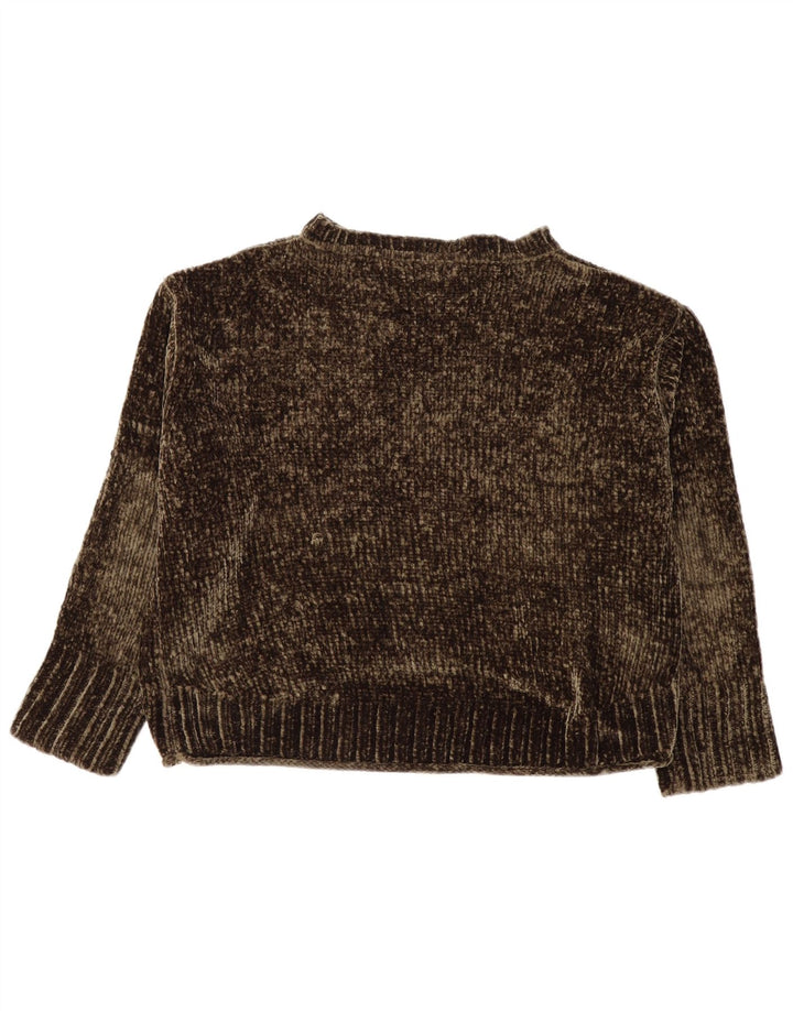 Zara Womens Oversized Crop Boat Neck Jumper Sweater UK 14 Medium Khaki