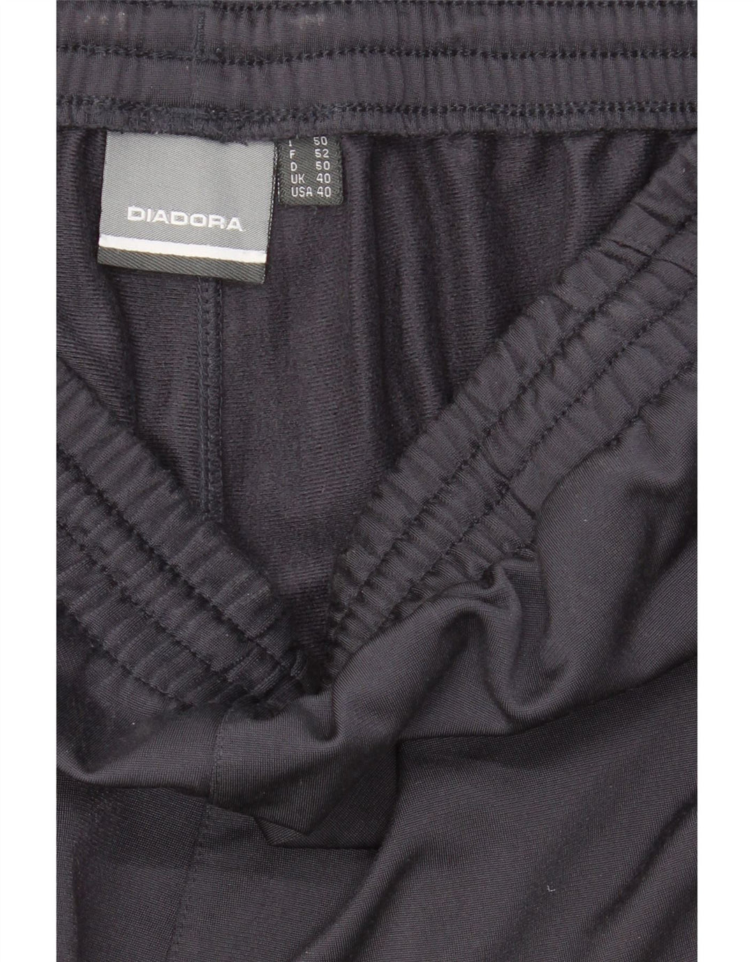 DIADORA Mens Tracksuit Trousers IT 50 Large  Navy Blue Polyester Vintage Diadora and Second-Hand Diadora from Messina Hembry 