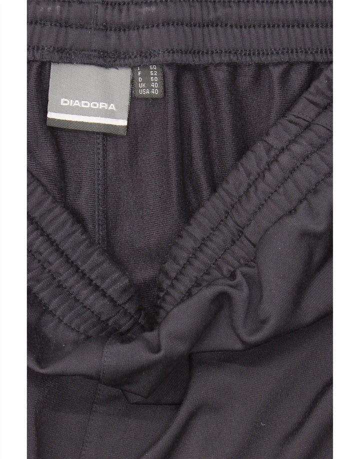 DIADORA Mens Tracksuit Trousers IT 50 Large  Navy Blue Polyester Vintage Diadora and Second-Hand Diadora from Messina Hembry 