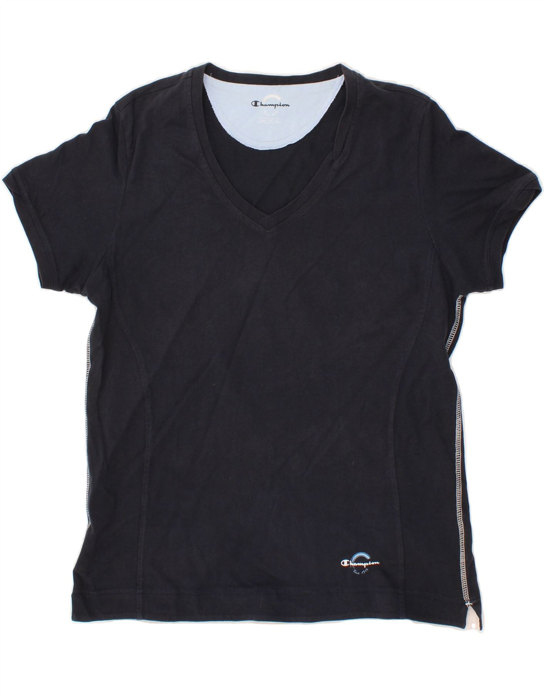 CHAMPION Mens Easy Fit T-Shirt Top Large Navy Blue Vintage Champion and Second-Hand Champion from Messina Hembry 