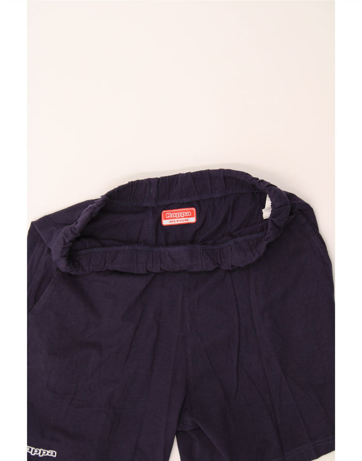 KAPPA Mens Sport Shorts Medium  Navy Blue Cotton Vintage Kappa and Second-Hand Kappa from Messina Hembry 