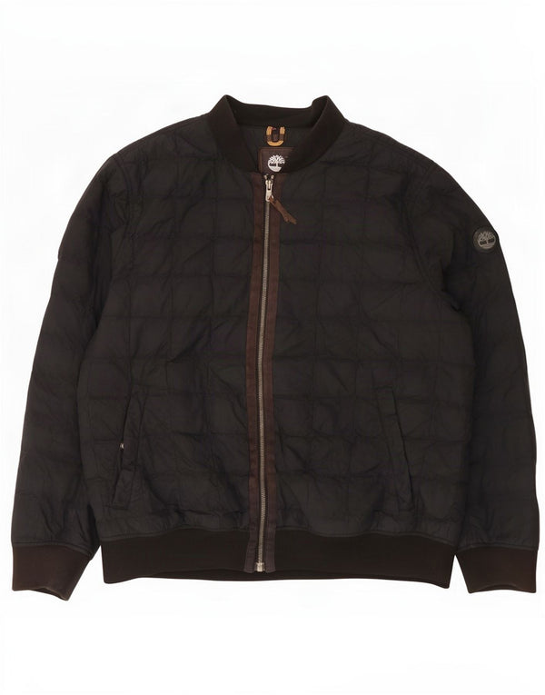 Timberland Polstret Herrejakke UK 42 XL Sort Nylon
