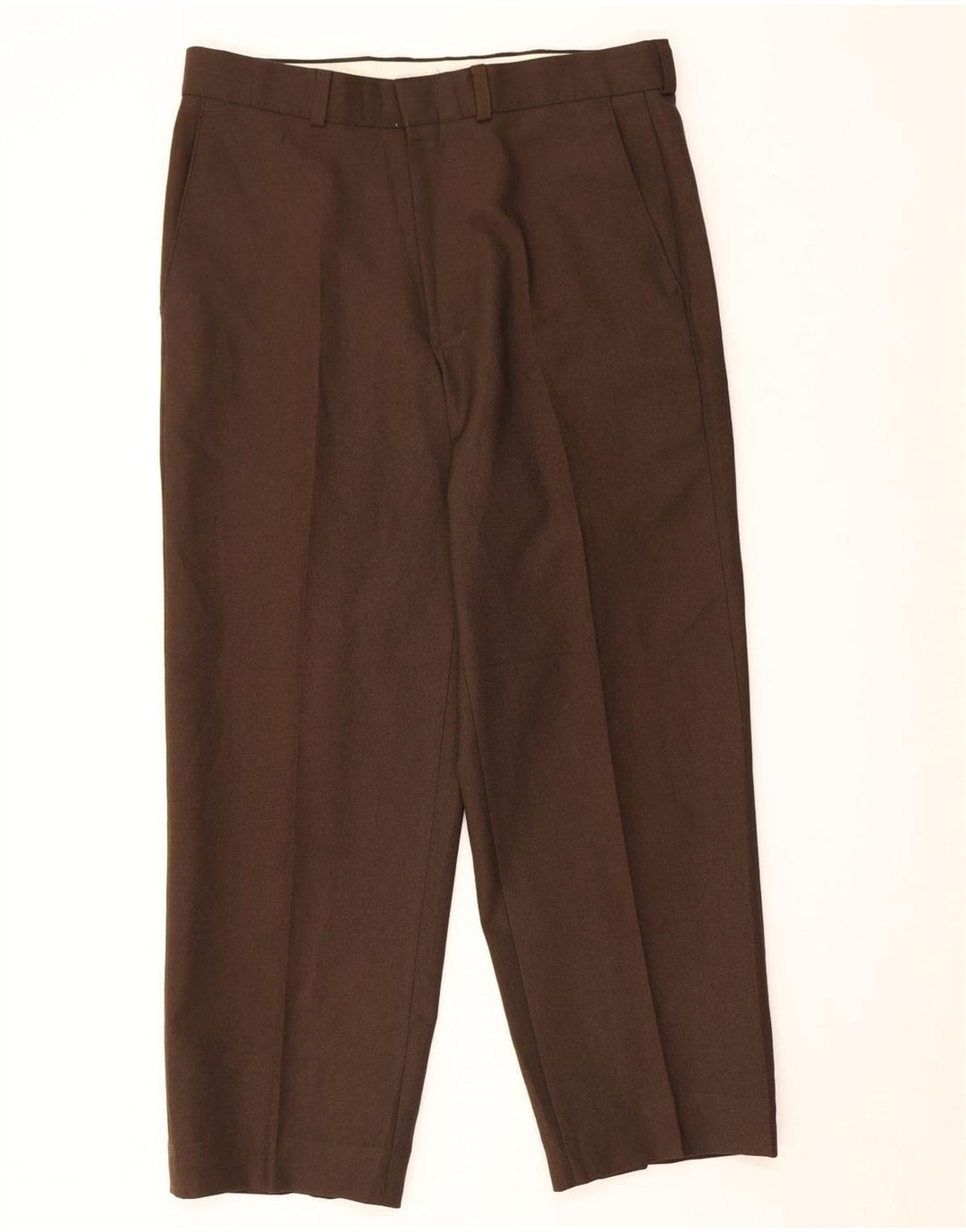 Marks & Spencer Straight Casual bukser til mænd W32 L26 brun polyester
