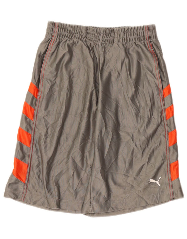 PUMA Sportsshorts til drenge 7-8 år Small Grå Colourblock Polyester
