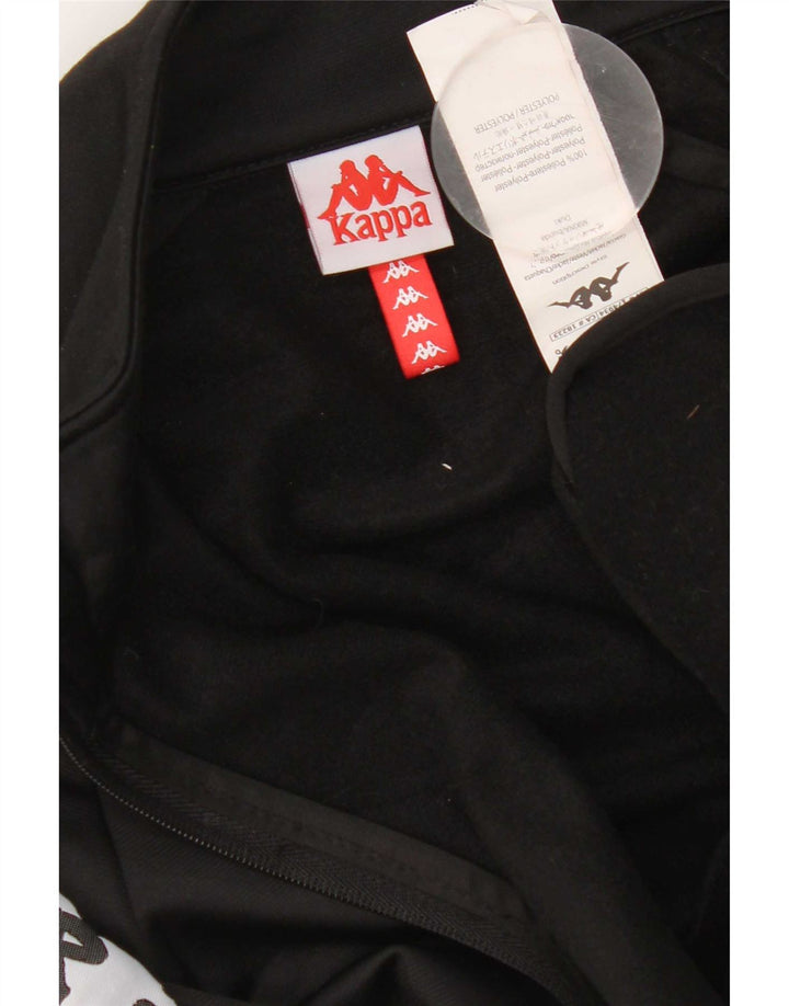 Kappa Herre grafisk træningsdragt Topjakke Medium Sort Colourblock Polyester
