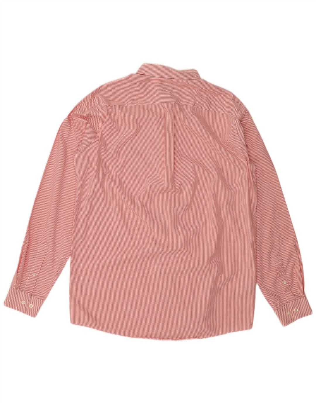 Eddie Bauer Herre høj Relaxed Fit skjorte Stor rød nålestribet bomuld