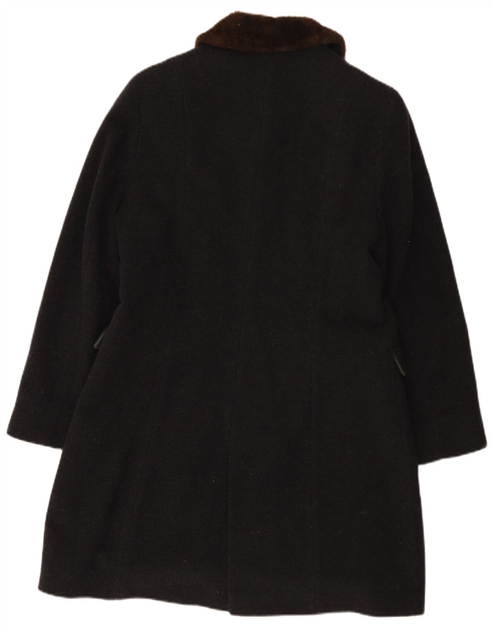 Gil Bret Dame Overfrakke UK 14 Medium Sort Uld