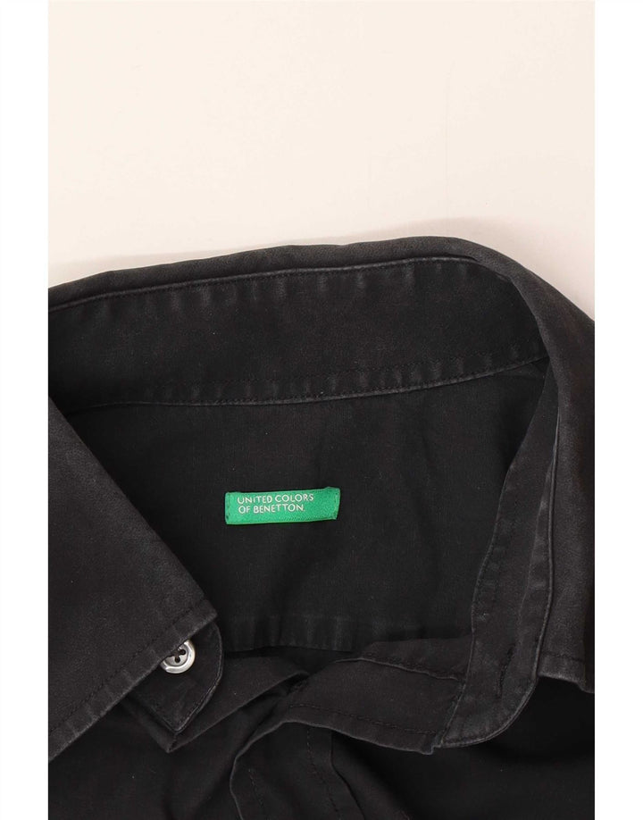 Benetton Herreskjorte Medium Sort