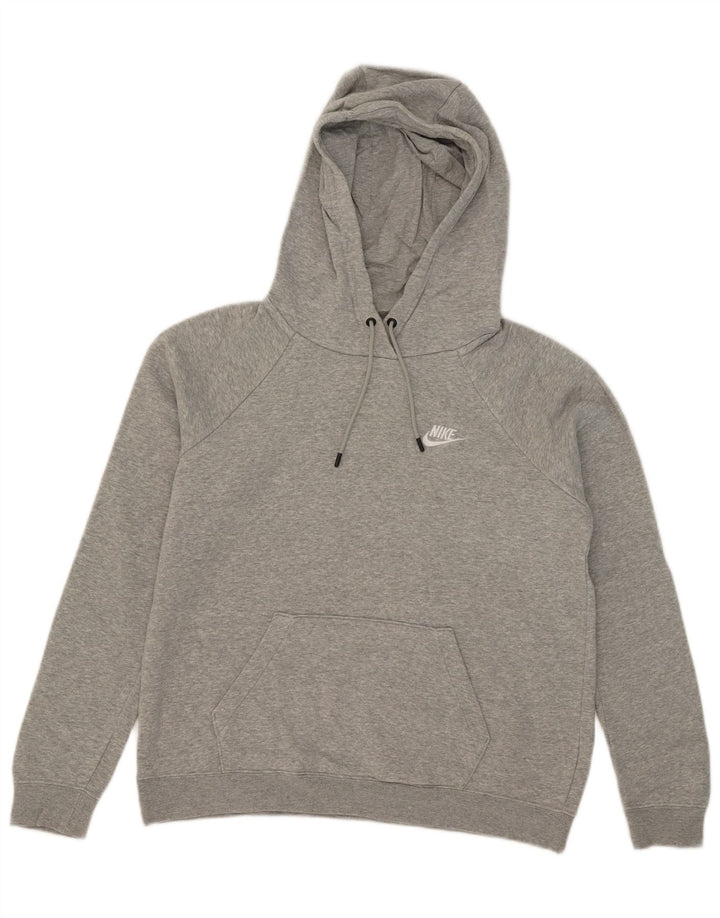 Nike Dame Hættetrøje UK 14 Medium Grey Bomuld