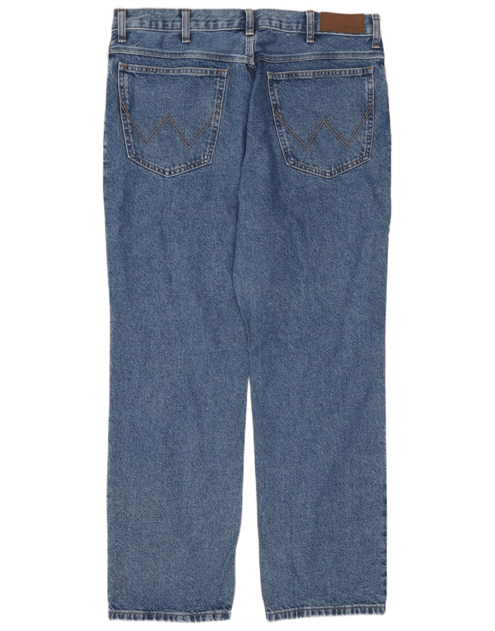 Wrangler Straight Jeans til mænd W38 L30 blå bomuld