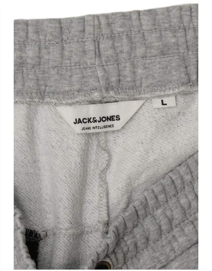 JACK & JONES Træningsdragt til mænd Joggers Stor grå farveblok