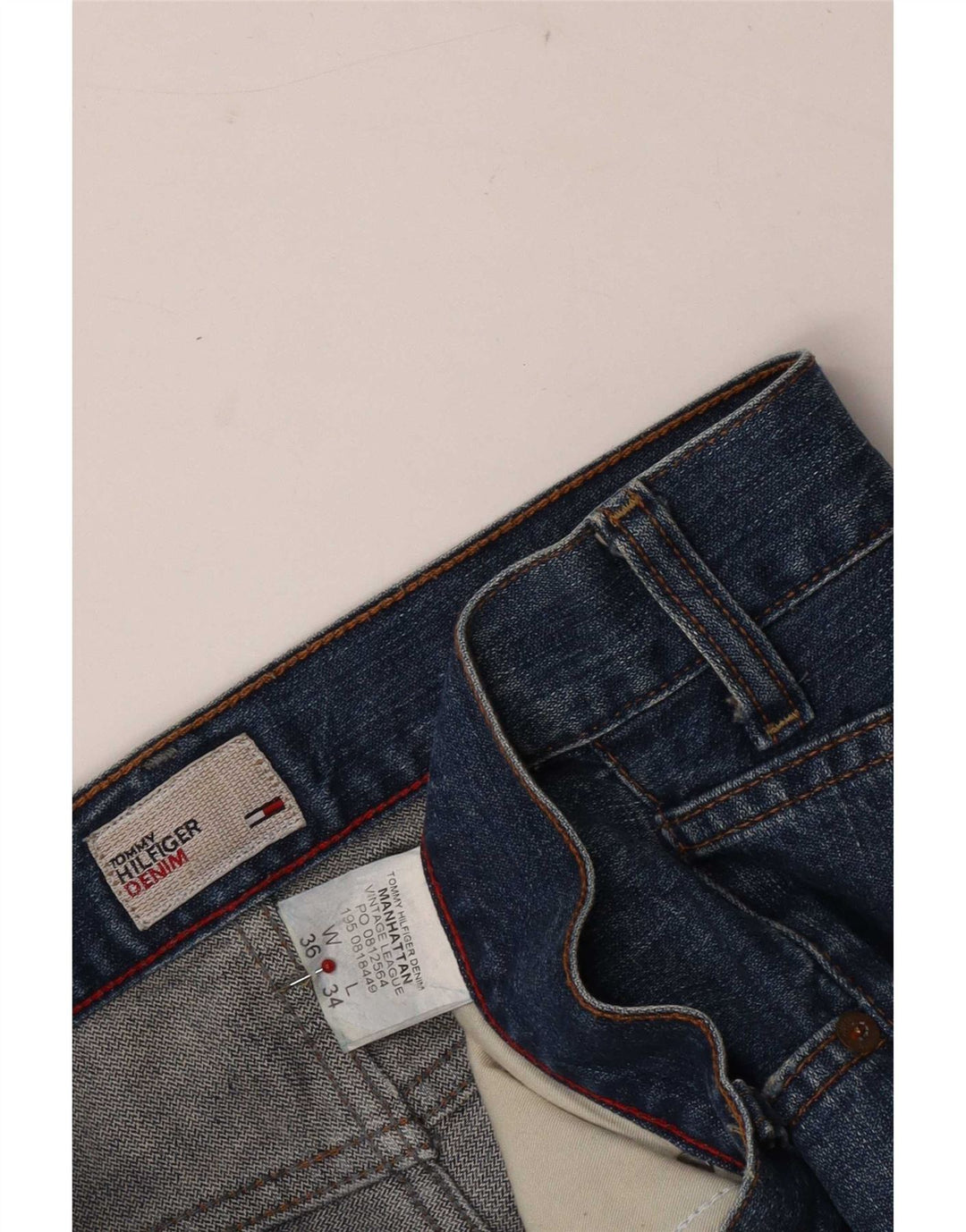 Tommy Hilfiger Herre Bootcut Jeans W36 L30 Blå Bomuld
