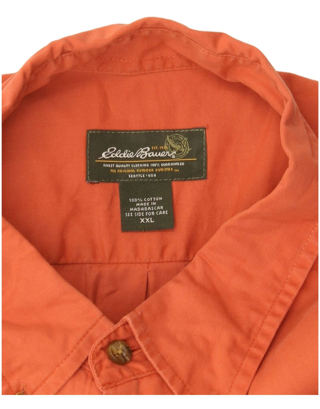 Eddie Bauer herreskjorte 2XL orange bomuld