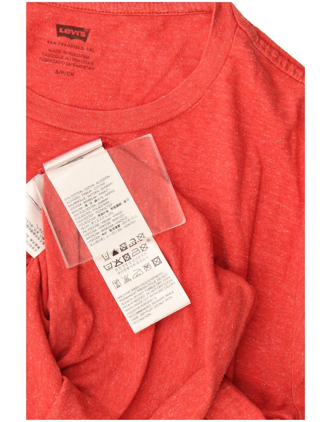 Levi's Herre grafisk T-shirt Top Lille rød Flecked Bomuld
