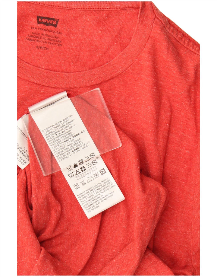 Levi's Herre grafisk T-shirt Top Lille rød Flecked Bomuld
