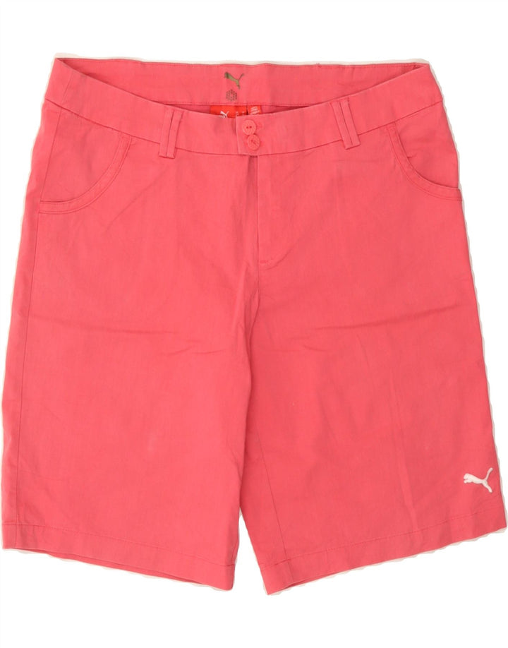 PUMA Womens Casual Shorts UK 12 Medium W30  Pink Cotton Vintage Puma and Second-Hand Puma from Messina Hembry 