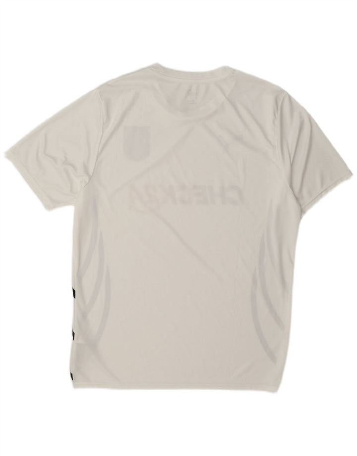 Puma Herre Deutshland Grafisk T-Shirt Top Stor Hvid Polyester
