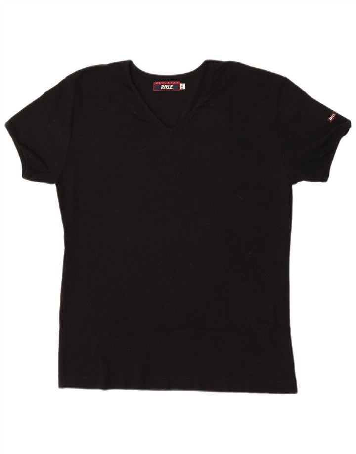 Rifle Herre T-Shirt Top 2XL Sort Bomuld