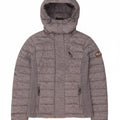 Superdry Polstret hættejakke til kvinder UK 8 XS Grå Colourblock Polyester